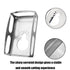 Square Slot Cutter Compatible for Dewalt 20V & Milwukee M18 Oscillating Multi-Tool to Cut-in Single Gang Wall Boxes,Outlet Cutter for Drywall,Effi...