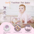 Baby Teething Toy, High Chair Suction Cup Toys for Infant Toddlers 0-6M, Food Grade Silicone Teether, Educational Parent-Child Baby Toys, Montesso...