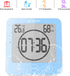 Digital Bathroom Shower Wall Clock Timer, LCD Digital Wall Clock with Suction Waterproof Temperature Humidity Gauge, Touch Screen Timer, Large Cou...