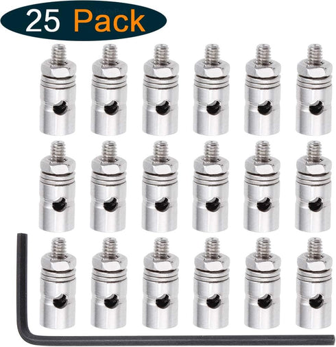 Hobbypark Adjustable Pushrod Connector Linkage Stoppers D1.8mm RC Model Plane Parts (Pack of 25)...