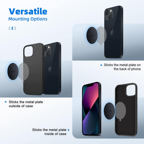 volport Metal Plate for Phone Magnet, 10 Pack MagicPlate with 3M Adhesive Replacement for Magnetic Phone Car Mount Holder & Cradle & Stand (Vent/C...