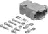 CompuCablePlusUSA.com Best High Density DB15 Connector Female Solder Cup with Unshielded Plastic Hood DIY Kit for Assembling Your Own HD DB15 Cabl...