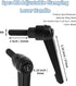 2pcs Adjustable Clamping Lever Handle M8 Lever Knob, M8 x 25mm Male Thread Adjustable Handles Push Button Ratchet Lever Knob, Threaded Bolt Handle...