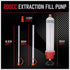 SEDY Fluid Extractor - 200cc Multi-Purpose Syringe, Oil Suction Pump, Manual Extraction and Filling Pump, Automotive Oil Syringe...