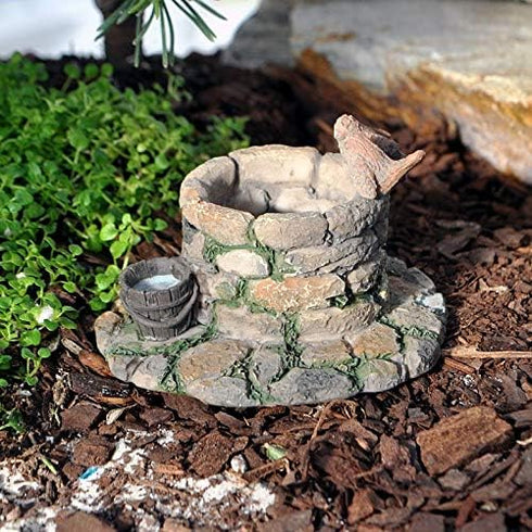 Miniature Fairy Garden Birds at Wishing Well...