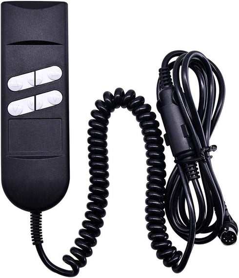 Fromann Recliners Remote Hand Control Handset 180 Degree 5 Pin 4/6 Button with 90 Degree Extension Cord for Power Sofa and Lift Chairs...