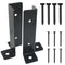 2PCS Adjustable Deck Post Anchor Base Brackets Heavy Duty Wood Fence Pergola Post Brackets Adjustable Post Base Brackets Adjustable Deck Post Anch...