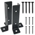 2PCS Adjustable Deck Post Anchor Base Brackets Heavy Duty Wood Fence Pergola Post Brackets Adjustable Post Base Brackets Adjustable Deck Post Anch...