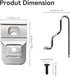 Belt Clips for Dewalt, 6pcs 304 Stainless Steel Drill Tool Clips Hook Kit with Screws for Dewalt N268241 Fit for 20V Power Tools DCD980 DCD985 DCD...