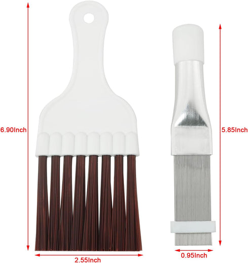 Air Conditioner Condenser Fin Comb Air Conditioner Fin Cleaner Refrigerator Coil Cleaning Whisk Brush Metal Fin Evaporator Radiator Repair Tool...