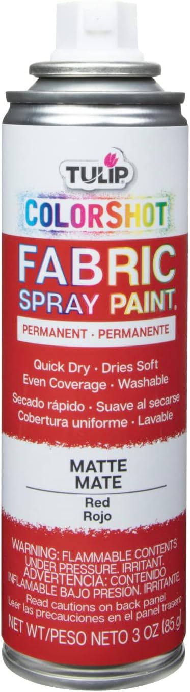 Tulip ColorShot Instant Fabric Spray Color 3oz. Red...