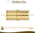 JUWO 3/4" PEX Coupling, PEX Fitting for Plumbing Repairs, Sturdy and Durable Brass Crimp Fitting (5 Pack)...