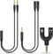 Headphone Splitter Adapter, 3-in-1 Pack 3.5mm Male to 2 Port 3.5mm Female & 3.5mm Female to 2 Port 3.5mm Male Aux Stereo Y Jack Cable for PS4, Xbo...