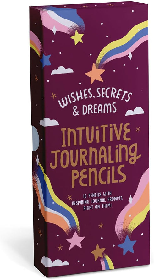 Em & Friends Intuitive Journaling Pencils: Wishes, Secrets, and Dreams Pencil Set, 10 Pencils with Journal Prompts...