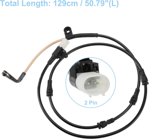 ACROPIX Front Rear Brake Pad Electronic Wear Sensor Replacement Fit for Land Rover Range Rover - Pack of 2 Black Beige...