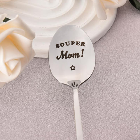 Funny Mothers Day Gifts for Mom Mother Souper Mom Spoon Gifts for Mama Mommy Mom Birthday Christmas Gifts for New Mom Mother In Law Best Mom Ever ...