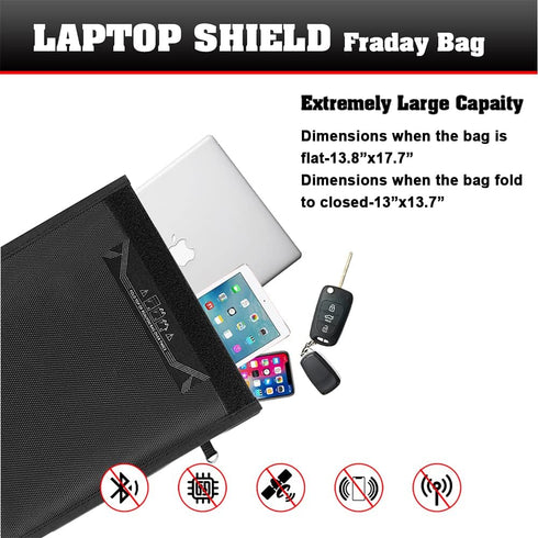 Farday Bag,Signal Isolation Bag,Shield Your Phone/ipad from Hacking,Tracking,and EM Protection with This Pouch -Shields NFC/WiFi/Bluetooth for Pho...