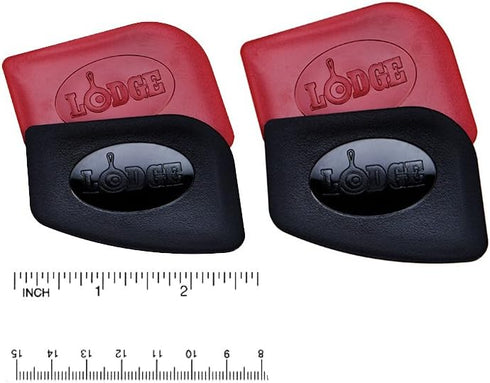 Lodge Polycarbonate Red and Black Pan Scraper, Set of 4...