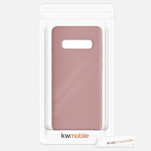 kwmobile Case Compatible with Samsung Galaxy S10 Plus / S10+ Case - TPU Silicone Phone Cover with Soft Finish - Winter Rose...