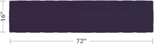 SARO LIFESTYLE 13009.MB1672B Graciella Collection Stone Washed Linen Table Runner 16" x 72" Midnight Blue...