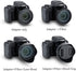 67mm Lens Hood Shade & Filter Adapter for Canon PowerShot SX70 HS SX540 HS SX530 HS SX520 HS G3 X SX60 HS SX50 HS SX40 HS SX30 IS SX20 IS Replaces...