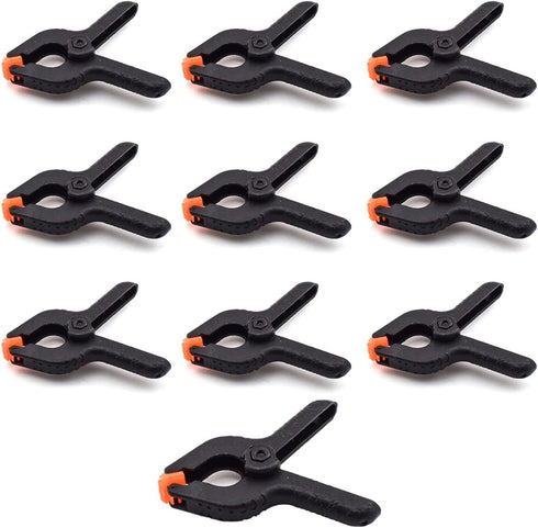 10 PCS Plastic Nylon Spring Clamps, 4 Inch Multipurpose Heavy Duty Clip for Home Improvement, Arts & Crafts, Backdrop Stand, Photography, etc., Me...