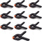 10 PCS Plastic Nylon Spring Clamps, 4 Inch Multipurpose Heavy Duty Clip for Home Improvement, Arts & Crafts, Backdrop Stand, Photography, etc., Me...