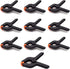 10 PCS Plastic Nylon Spring Clamps, 4 Inch Multipurpose Heavy Duty Clip for Home Improvement, Arts & Crafts, Backdrop Stand, Photography, etc., Me...
