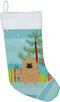 Caroline's Treasures BB4269CS Merry Christmas Tree Chow Chow Cream Christmas Stocking Fireplace Hanging Stockings Christmas Season Party Decor Fam...
