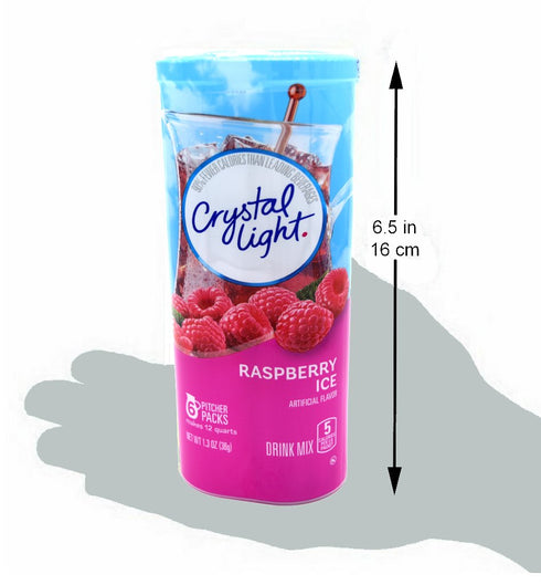 Crystal Light Raspberry Ice Drink Mix (12-quart), 1.3-ounce Packages (Pack of 2)...