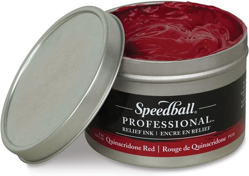 Speedball Professional Relief Ink Quinacridone Red 8OZ...