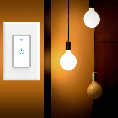 Smart Light Switch, WiFi Switch Touch Wall Switch 1 Gang, Compatible with Alexa Google Home......
