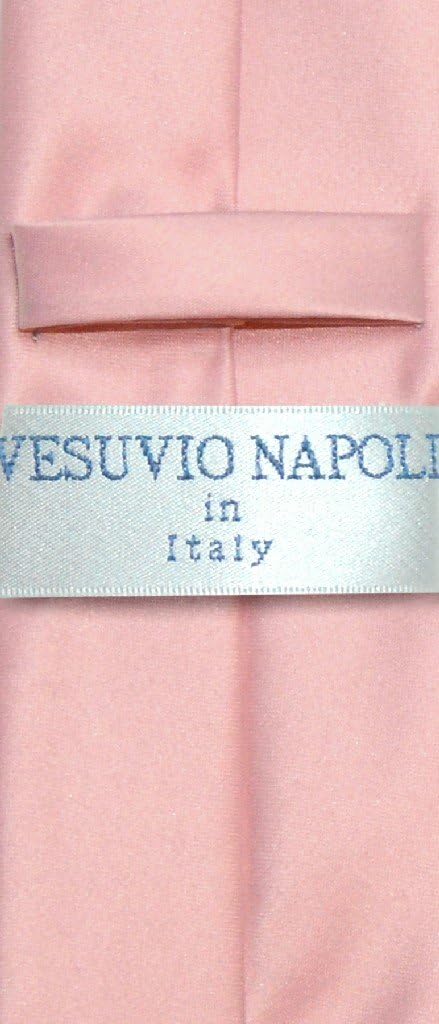 Vesuvio Napoli Narrow NeckTie Skinny DUSTY PINK Color Men's Thin 2.5" Neck Tie...