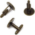 Honbay 10PCS(5 Pairs) 16mm Brass French Style Cufflink with Blank Round Tray for 16mm Round Cabochons...