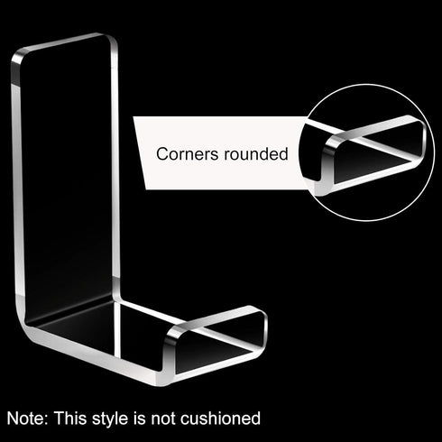 4 Pieces Headphone Hanger Headphone Hook Headset Holders Headphone Wall Mount with Adhesive Glues Headset Acrylic Holder Mount for General Purpose...