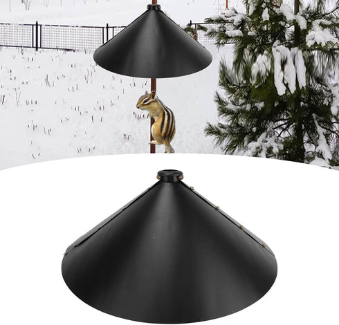 Squirrel Baffles for Bird Feeders, Bird Feeder Baffle, Outdoor Squirrel Baffle Galvanized Steel Squirrel Flapper Squirrel Proof Bird Feeder Pole B...
