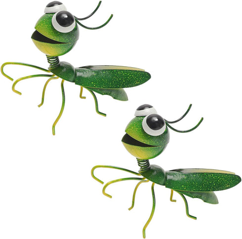 Lewondr Insect Metal Wall Art, 3D Locust Metal Wall Sculpture, Hanging Outdoor Wall Decor Fence Decoration for Garden, Yard, Patio, Indoor Home, S...
