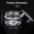 SATINIOR 6 Pack 1 oz Plastic Jars Containers with Lids Wide Mouth Refillable Leakproof Reusable Round Empty Jars for Travel Cosmetic Dry Food Spic...