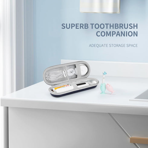 Yinke Toothbrush Travel Case with 2 Toothbrush Head Cover Caps for Oral-B/Oral-B Pro/Philips Sonicare Electric Toothbrush, Keeps Toothbrush Fresh ...