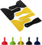 Bates- Plastic Putty Knife, 6 Pack, Black & Yellow, Plastic Paint Scraper, Plastic Scraper Tool, Putty Knife Set, Plastic Spreader, Spackle Tool, ...