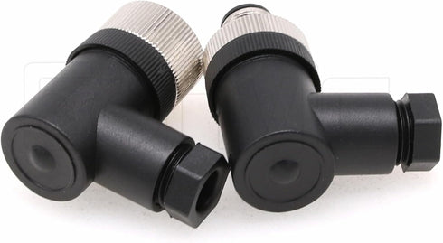 Eonvic M12 8 Pin Male & Female A Code Sensor Aviation Plug Industrial Circular Connector Waterproof IP67 Right Angle 12mm Connector Plug Cable Ada...
