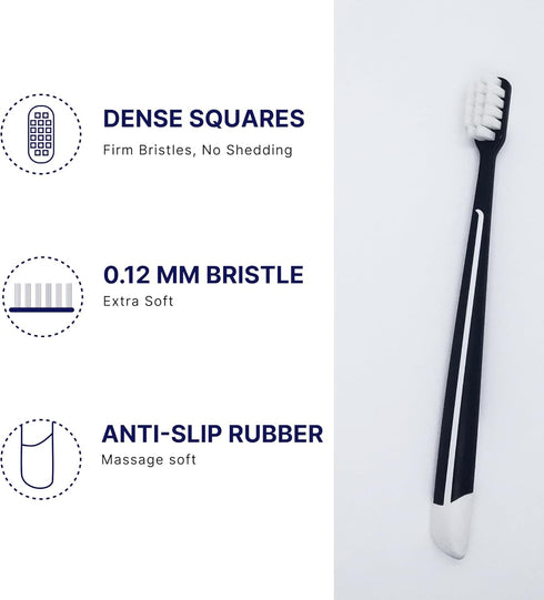 Single Toothbrush,Soft Bristle Toothbrush - Gentle Dental Care in White - Comfortable, Gentle Oral Hygiene,Now Available in 2024!...