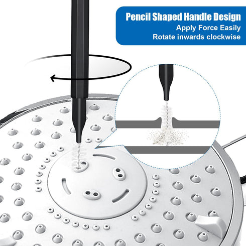 30pcs Shower Head Cleaner Tools, Shower Head Cleaning Brushes Multi-Size Shower Head Cleaner Picks Anti-Clogging Cleaning Brush for Bathroom Small...