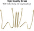 10 Piece Plate Hangers, 10 Inch Invisible Brass Wall Plate Hangers, Comes with 12 Piece Wall Hooks for Decorative Plates...