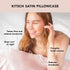 Kitsch Satin Pillowcase with Zipper for Hair & Skin, Softer Than Silk Pillow Cases Queen, Smooth Pillow Covers, Machine Washable, Wrinkle-Free, Co...