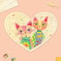 28 Piece Blank Heart Puzzle to Draw on, Blank Puzzle Heart Shape with Puzzle Tray, Make Your Own Wooden Jigsaw Puzzles for Crafts & DIY, Custom Pu...