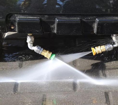 Pressure Washer Turbo Tip 3000PSI Turbo Nozzle Kit 360° Rotating Presure Washer Turbo Nozzles 1/4'' Quick Connect with 5 Nozzle Tips Kit Multiple ...