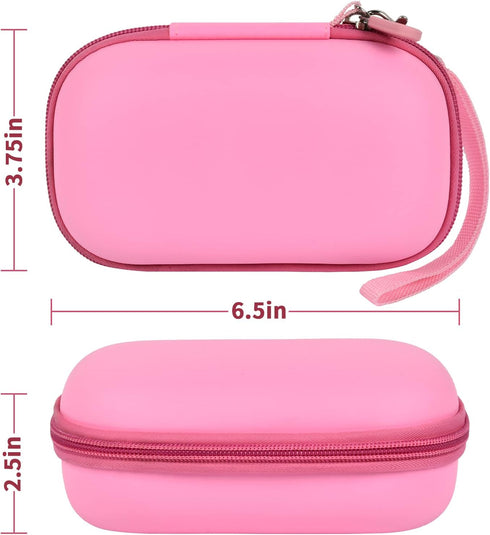 Portable 2 in 1 Contact Lens Case and Glasses Case, Traveling Contact Cases Bag Box Holder with Soak Storage Kit Included Built-in Mirror, Tweezer...