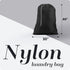Handy Laundry Nylon XL - Large Capacity with Locking Drawstring, Machine Washable, Fits Laundry Baskets or Hampers, Holds 3 Loads of Clothes - Bla...