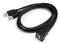 USB Flush Mount Cable, 1 Meter 3ft Dual USB 3.0 Ports Panel Mount, Dash Mount, Flush Mount Extension Cable for Car Boat Motorcycle or Other Surfac...